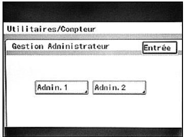 KONICA MINOLTA BIZHUB 250 PH2 5 COPY - Pour afficher l'écran Gestion Administrateur - 3