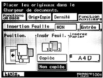 KONICA MINOLTA BIZHUB 250 PH2 5 COPY - Pour copier à l'aide de la fonction "Insertion Feuille" - 5