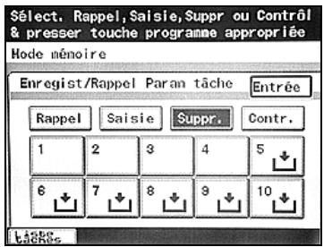 KONICA MINOLTA BIZHUB 250 PH2 5 COPY - Pour supprimer un programme de copie enregistré - 2