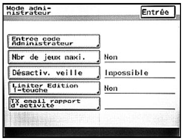 KONICA MINOLTA BIZHUB 250 PH2 5 COPY - Pour spécifique les paramètres Administrateur - 1
