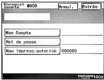KONICA MINOLTA BIZHUB 250 PH2 5 COPY - Pour enregistrer un compte - 1