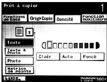 KONICA MINOLTA BIZHUB 250 PH2 5 COPY - Ajustement de la densité de copie (réglages Densité) - 2