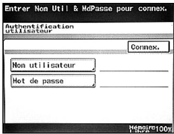 KONICA MINOLTA BIZHUB 250 PH2 5 COPY - Appuyez sur [Nom utiliseateur]. - 1