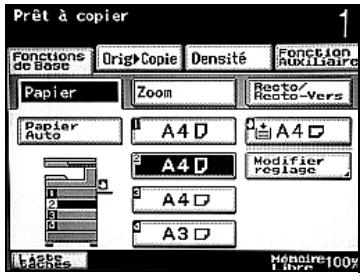 KONICA MINOLTA BIZHUB 250 PH2 5 COPY - Sélection manuelle du format papier désiré - 2