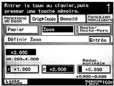 KONICA MINOLTA BIZHUB 250 PH2 5 COPY - Enregistrement du taux zoom désiré - 5