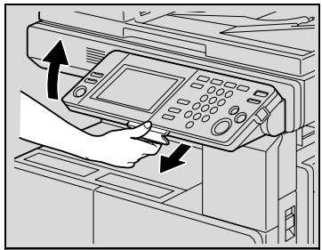KONICA MINOLTA BIZHUB 250 PH2 5 COPY - Pour régler l'inclinaison du panneau de contrôle - 4