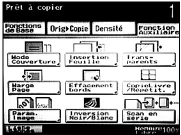 KONICA MINOLTA BIZHUB 250 PH2 5 COPY - Pour imprimer un texte prédéfini au centre de la copie (fonction "Tampon") - 1