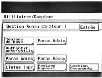 KONICA MINOLTA BIZHUB 250 PH2 5 COPY - Pour afficher l'écran Gestion Administrateur - 4