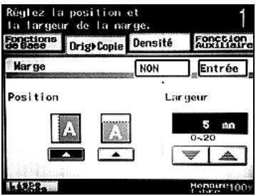 KONICA MINOLTA BIZHUB 250 PH2 5 COPY - Pour sélectionner un réglage Marge - 3