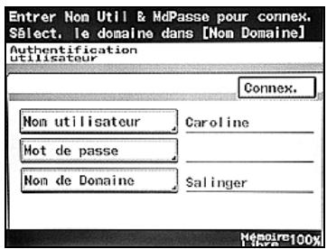KONICA MINOLTA BIZHUB 250 PH2 5 COPY - Appuyez sur [Nom utiliseaur]. - 3