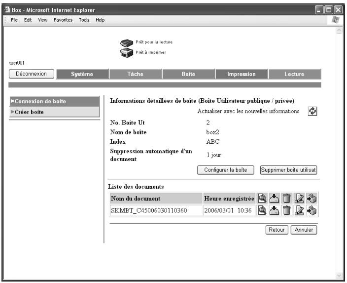 KONICA MINOLTA BIZHUB C252 - Supprimer une boite - 1