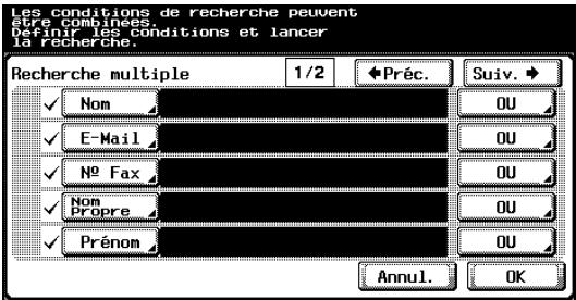 KONICA MINOLTA BIZHUB C252 - Rechercher une destination - 2