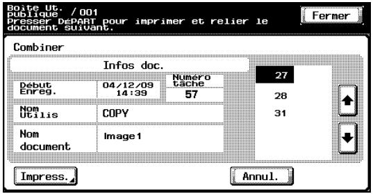 KONICA MINOLTA BIZHUB C252 - Appuyez sur [Combiner] en bas à droite. - 1