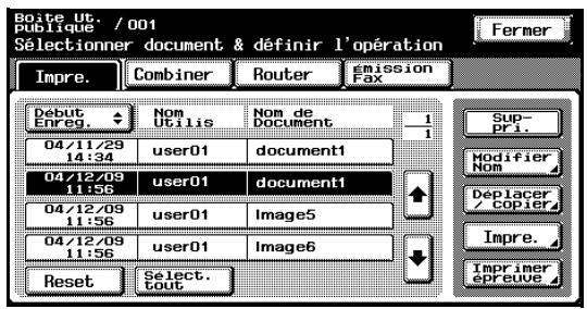 KONICA MINOLTA BIZHUB C252 - Appuyez sur [Combiner]. - 1