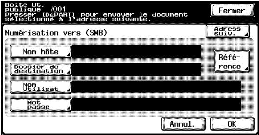 KONICA MINOLTA BIZHUB C252 - Tapez les informations de destination. - 1