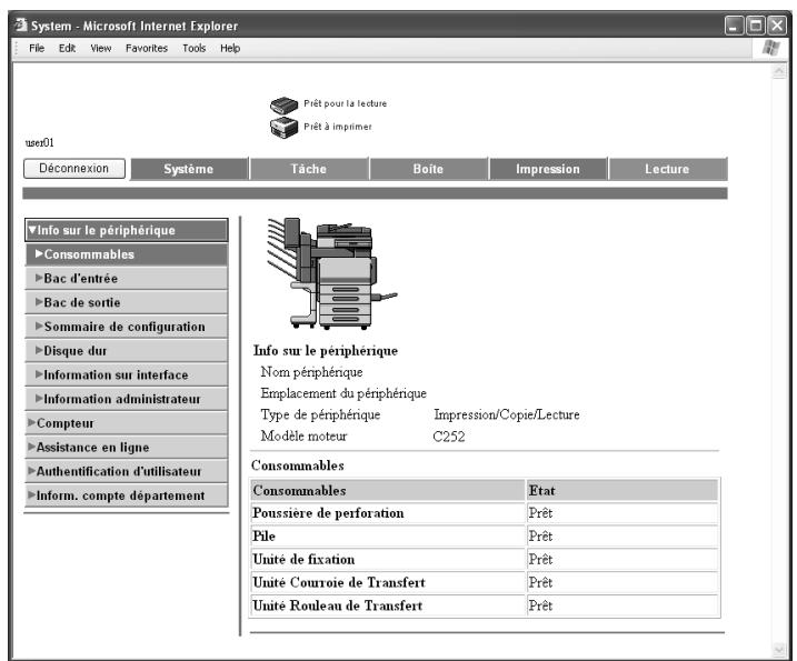 KONICA MINOLTA BIZHUB C252 - Cliquez sur [Connexion]. - 1