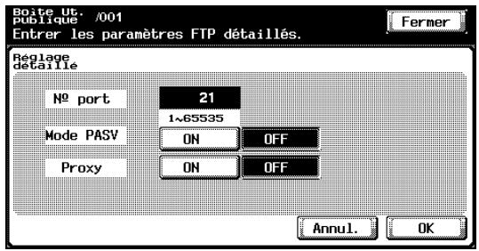 KONICA MINOLTA BIZHUB C252 - Spécifier directement une destination FTP - 1