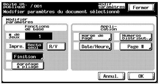 KONICA MINOLTA BIZHUB C252 - Appuyez sur [Agrafage &amp; Pliage]. - 1
