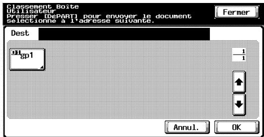 KONICA MINOLTA BIZHUB C252 - Pour selectionner une destination dans un groupe - 3