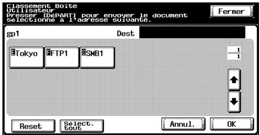 KONICA MINOLTA BIZHUB C252 - Pour selectionner une destination dans un groupe - 4