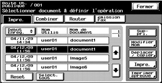 KONICA MINOLTA BIZHUB C252 - Voir les documents enregistrés dans des boîtes - 4