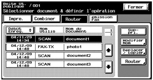 KONICA MINOLTA BIZHUB C252 - Pour selectionner une destination dans le carnet d'adresses - 1