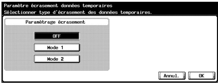 KONICA MINOLTA BIZHUB C252 - Pour écraser les données temporaires - 1
