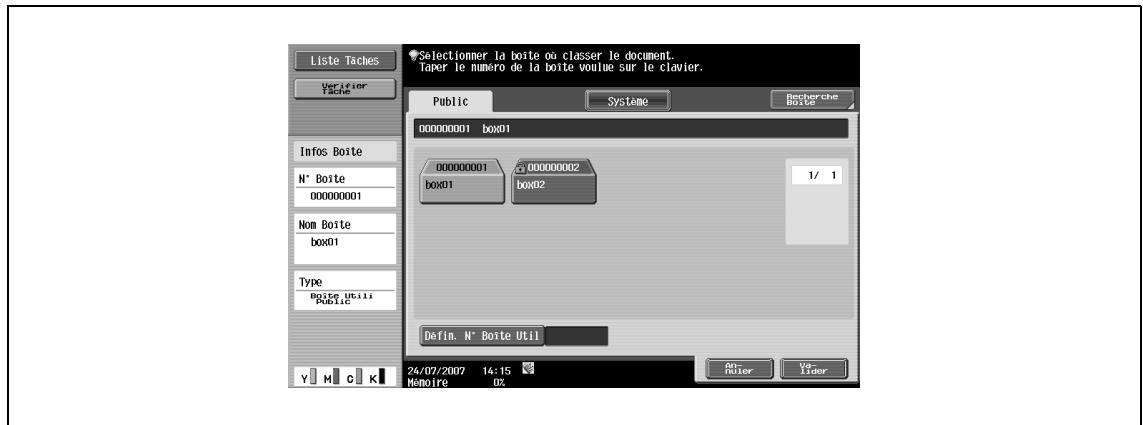 KONICA MINOLTA BIZHUB C253 - Organiser les documents dans les boîtes - 3