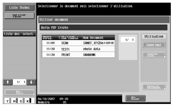 KONICA MINOLTA BIZHUB C253 - Écran boîte PDF crypté - 1