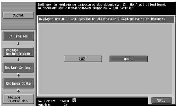 KONICA MINOLTA BIZHUB C253 - Réglage attente document - 1