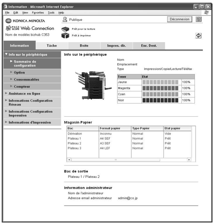 KONICA MINOLTA BIZHUB C253 - Opérations de connexion et de déconnexion - 1