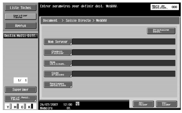 KONICA MINOLTA BIZHUB C253 - Saisie directe - WebDAV - 1