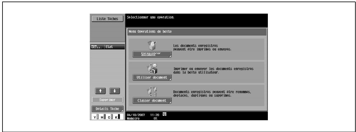 KONICA MINOLTA BIZHUB C253 - Envoi de documents dans les boîtes utilisées - 2