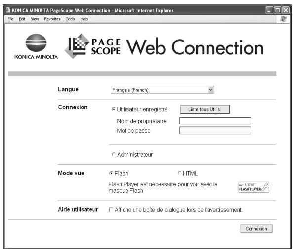 KONICA MINOLTA BIZHUB C253 - Connexion en tant qu'utilisateur enregistré - 1