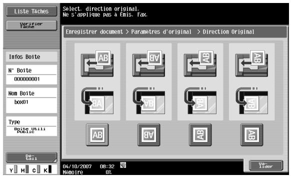 KONICA MINOLTA BIZHUB C253 - Spécifier direction - direction originale - 1