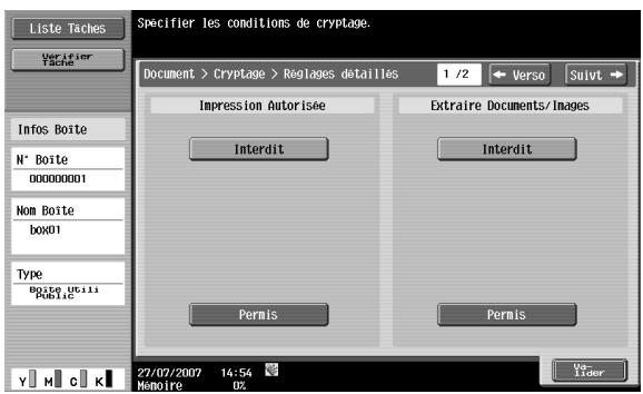 KONICA MINOLTA BIZHUB C253 - Cryptage - paramètres détaillés - 2