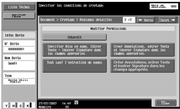 KONICA MINOLTA BIZHUB C253 - Cryptage - paramètres détaillés - 3