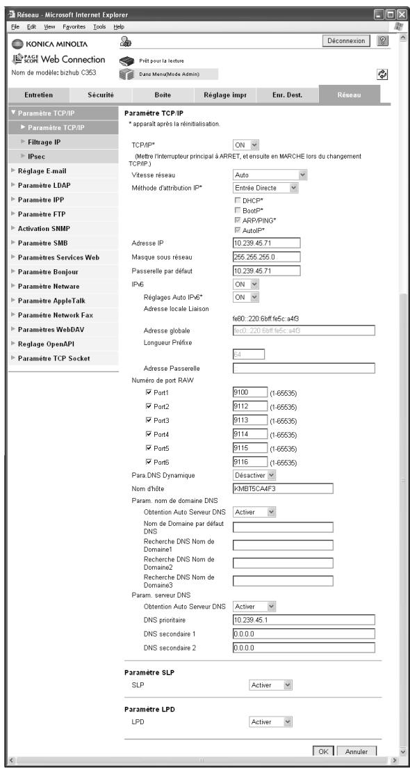 KONICA MINOLTA BIZHUB C253 - Réseau - 1