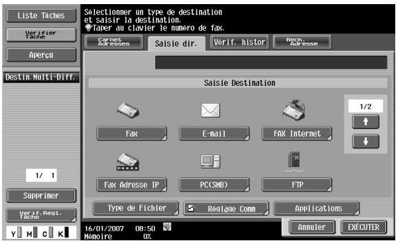 KONICA MINOLTA BIZHUB C253 - Saisie directe - 1