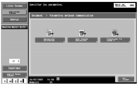 KONICA MINOLTA BIZHUB C253 - Réglages communication - paramètres méthode communication - 1