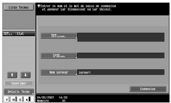 KONICA MINOLTA BIZHUB C253 - Authentication du serveur externe - 1