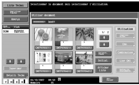 KONICA MINOLTA BIZHUB C253 - Affich. tâche - 1