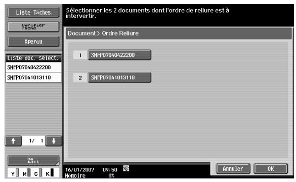 KONICA MINOLTA BIZHUB C253 - Écran ordre reliure - 1