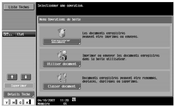 KONICA MINOLTA BIZHUB C253 - Enregistrer les documents dans la mémoire externe - 2