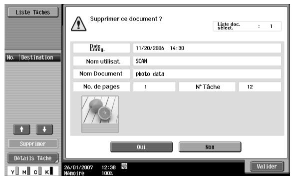 KONICA MINOLTA BIZHUB C253 - Supprimer un document - 1