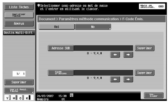 KONICA MINOLTA BIZHUB C253 - Émission f-code - 1