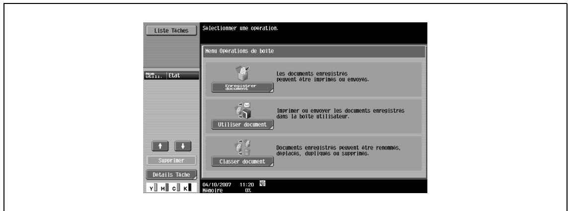 KONICA MINOLTA BIZHUB C253 - Passer au mode boîte utilisateur - 2
