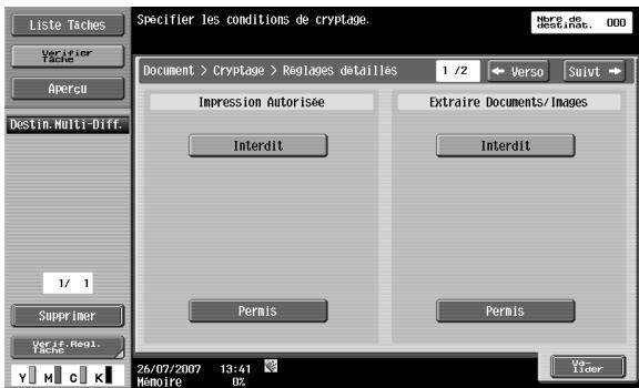 KONICA MINOLTA BIZHUB C253 - Cryptage - paramètres détaillés - 2