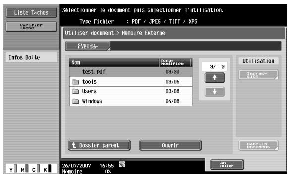 KONICA MINOLTA BIZHUB C253 - Imprimer les documents dans la mémoire externe - 4