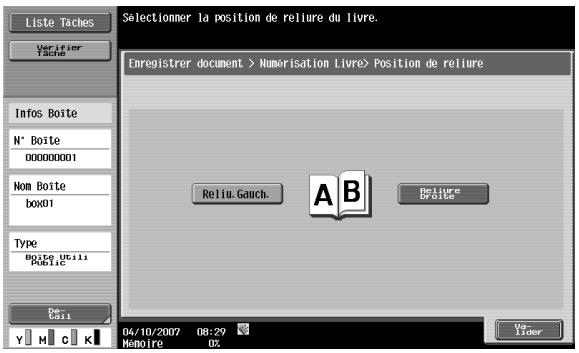 KONICA MINOLTA BIZHUB C253 - Position reliure - 1